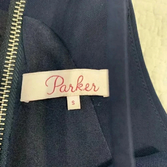 Parker Florence Sleeveless LaceUp Colorblock Dress - Picture 5 of 6